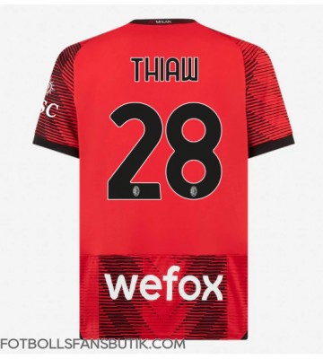 AC Milan Malick Thiaw #28 Replika Hemmatröja 2023-24 Kortärmad